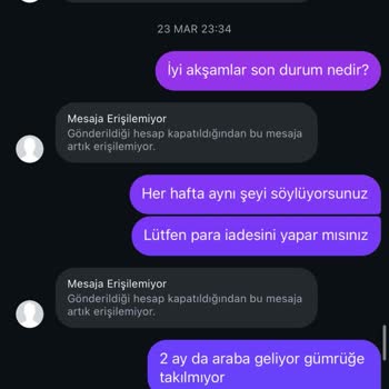 Ürün Gönderimi Gerçekleşmedi, Satıcı Hesabı Kapatıldı, 5400 TL İade Talebi