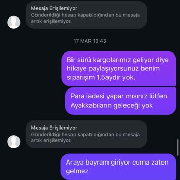 Ürün Gönderimi Gerçekleşmedi, Satıcı Hesabı Kapatıldı, 5400 TL İade Talebi