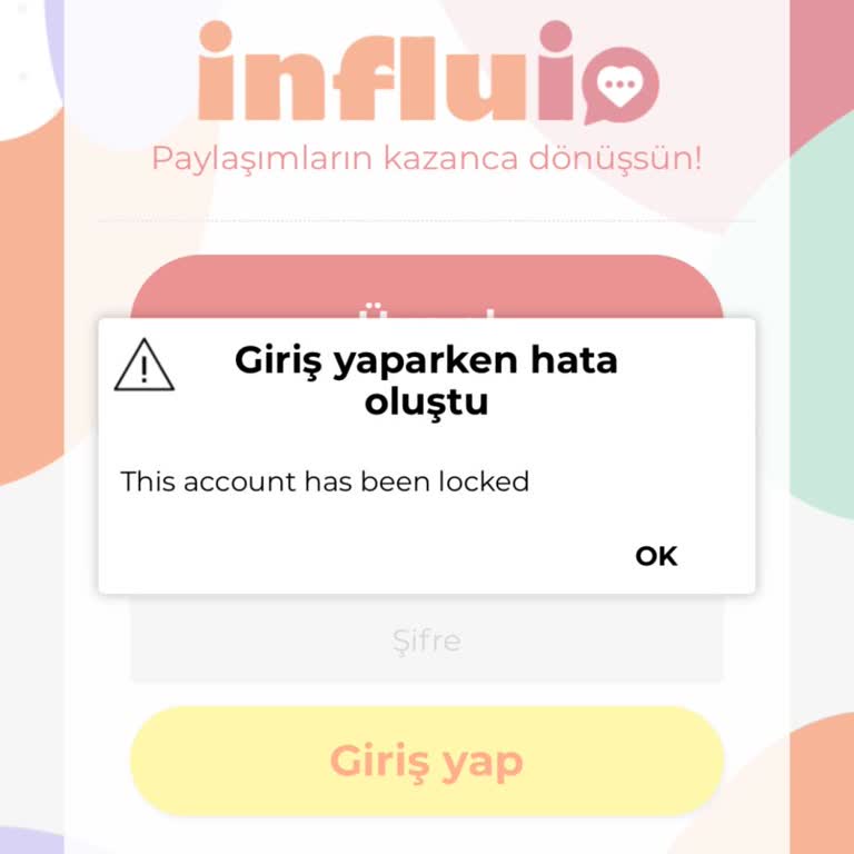 İnfluio Uygulamasına Giriş Ve Şifre Yenileme Sorunları