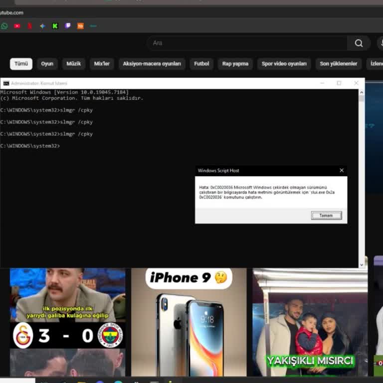 Geçersiz Windows 10 Pro Lisans Kodu Ve İade Talebi