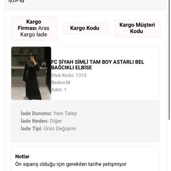 İade Kargo Kodu Gönderilmedi, 12 Gün Bekliyorum