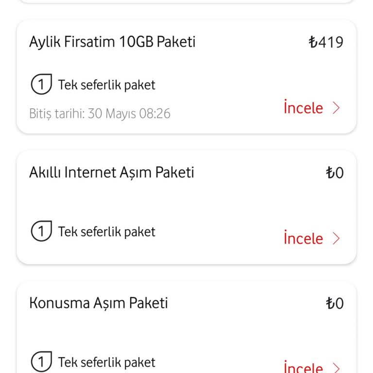 Sistem Hatası Nedeniyle Çift Ek Paket Ücreti Ve Çözüm Bulamayan Müşteri Hizmetleri