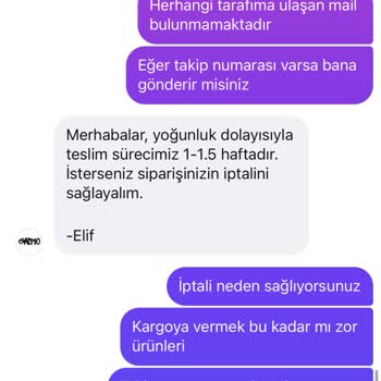 Teslimat Gecikmesi Ve Bilgi Eksikliği Mağduriyetim