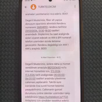 Randevu Tarihlerine Gelen Ekip Yok, Fiber Dönüşümüm Gecikiyor