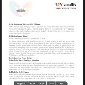 Vienna Life Hayat Sigortasında Yanıltıcı İade Taahhüdü Ve Düşük Ödeme