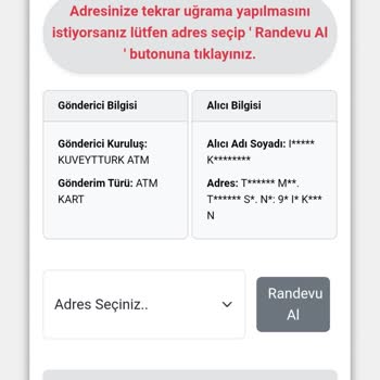 Kredi Kartı Teslim Edilmedi, Kuryenet Müşteri Hizmetlerine Ulaşılamıyor