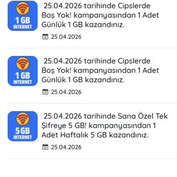 Kazandiro'dan Aldığım 1 GB Hediye İnternet Hattıma Tanımlanmadı