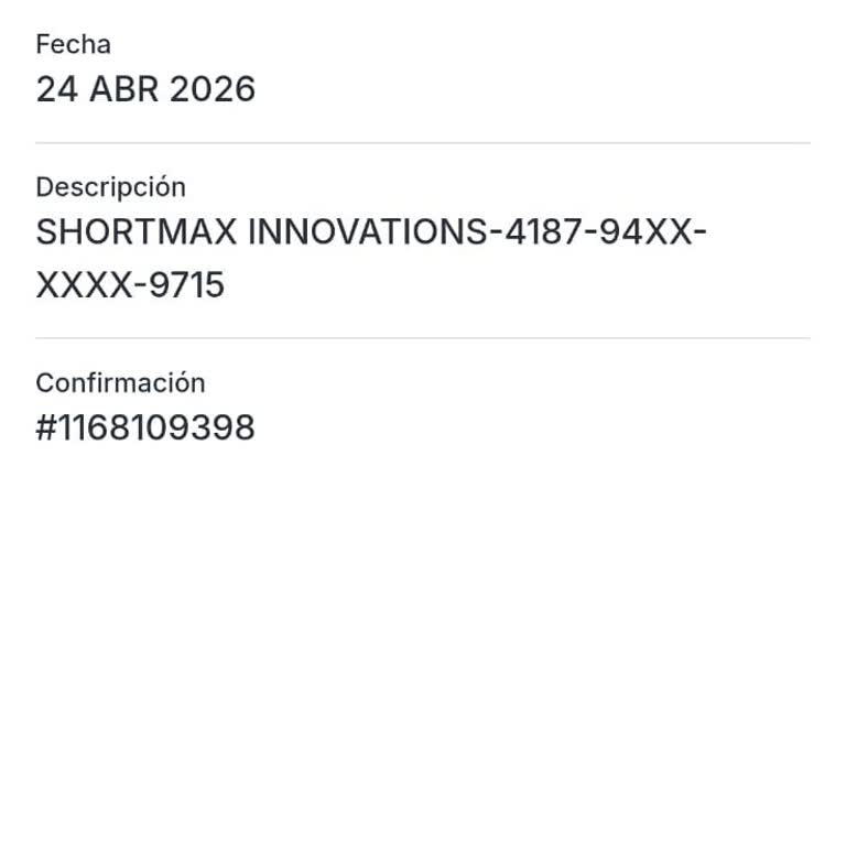 Cobro y suscripción no autorizados por ShortMax, solicito reembolso