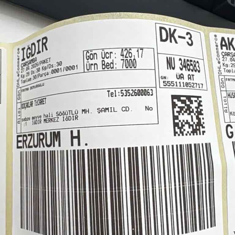 Iğdır Şubesinde Kalan DHL Kargomun Teslim Edilmemesi