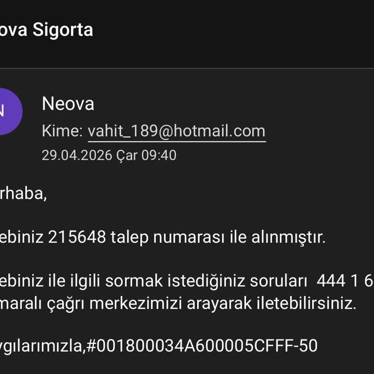Neova Sigorta’dan Geçiş Bilgilerinin Gecikmesi Ve Müşteri Hizmetlerinden Yanıt Almama