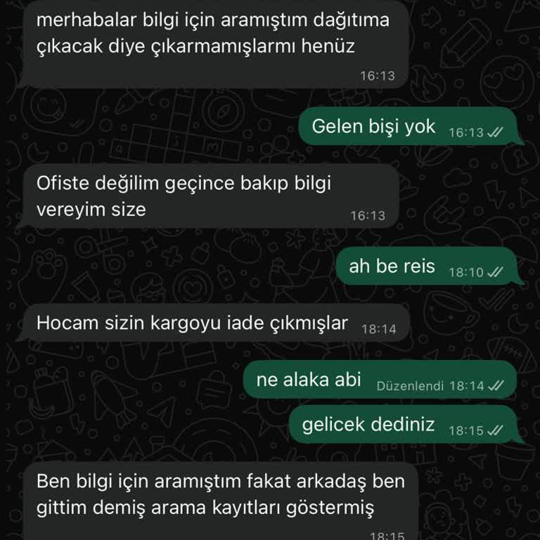 Aras Kargo Çavuşbaşı Şubesinde Teslim Edilmeyen Sipariş Ve Bilgilendirme Eksikliği