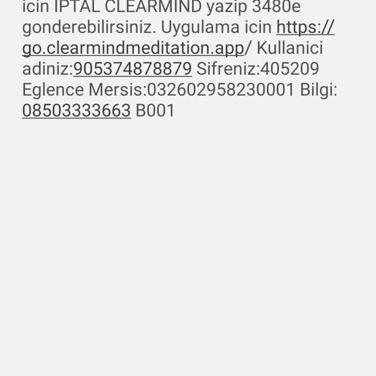 Yanlış Karekod Okutması Sonucu İptal Edilen Meditasyon Aboneliği İçin Ücret İadesi Talebi