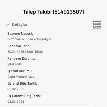 Koku Ve Tat Sorunu Olan Buzdolabımda Servis İhmali