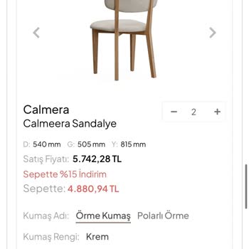 Calmera Sandalyelerde Yanlış Ayak Rengi Ve Bilgi Çelişkisi