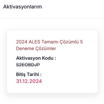 Aktivasyon Kodu Süresi Dolduğu Yeni Kitabın Çözümlerine Erişilemiyor