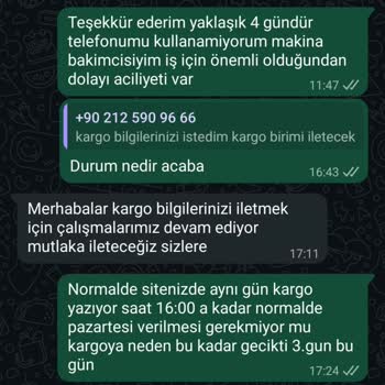 Acil Kargo İsteği: Samsung A73 Ekran Siparişi Gecikti Ve Bilgi Yok