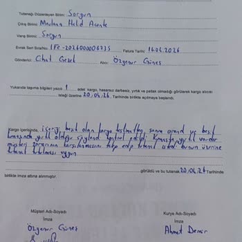 Kırık Beşik Ve Kargo Ücretinin İadesi Talebi