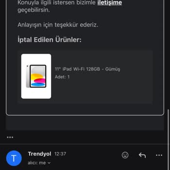 Üç İpad Siparişim Haksızca Toplu Alım Sebebiyle İptal Edildi