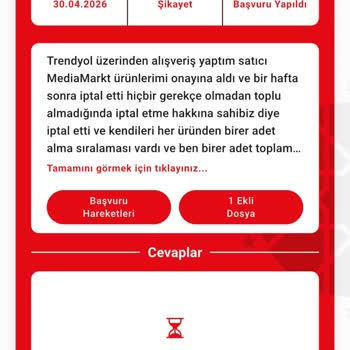 Üç İpad Siparişim Haksızca Toplu Alım Sebebiyle İptal Edildi