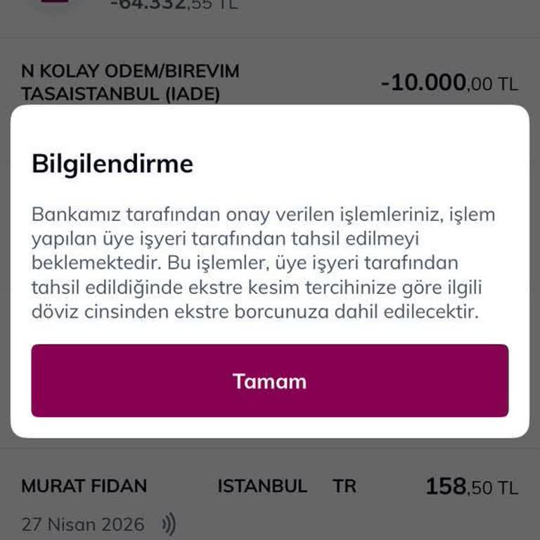 Birevim Pendik Şubesinde İptal Edilen Organizasyon Bedelinin İadesi Yapılmadı