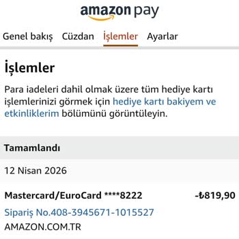 Amazon Sipariş İptali Sonrası İade 18 Gün Boyunca Beklemede