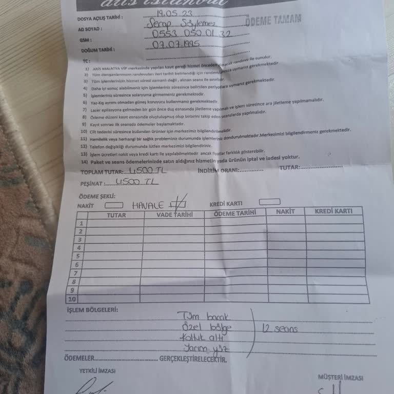 Peşin Ödenen Lazer Epilasyon Paketi İptal Edildi, Devam Ve İade Talebi
