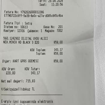 Arızalı Uydu Alıcısının İadesi Reddedildi, Hemen Değişim Talep Ediyorum