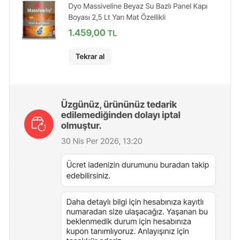 Hasarlı Ürün Geri Döndü, Yenisi Gönderilmedi Ve Fiyat Artışıyla Mağdur Oldum