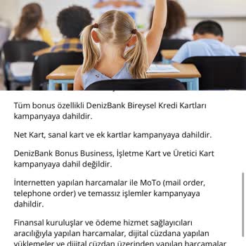 400 Bin TL Eğitim Harcamasının Kampanya Katılım Şartının Belirtilmemesi