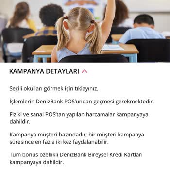 400 Bin TL Eğitim Harcamasının Kampanya Katılım Şartının Belirtilmemesi