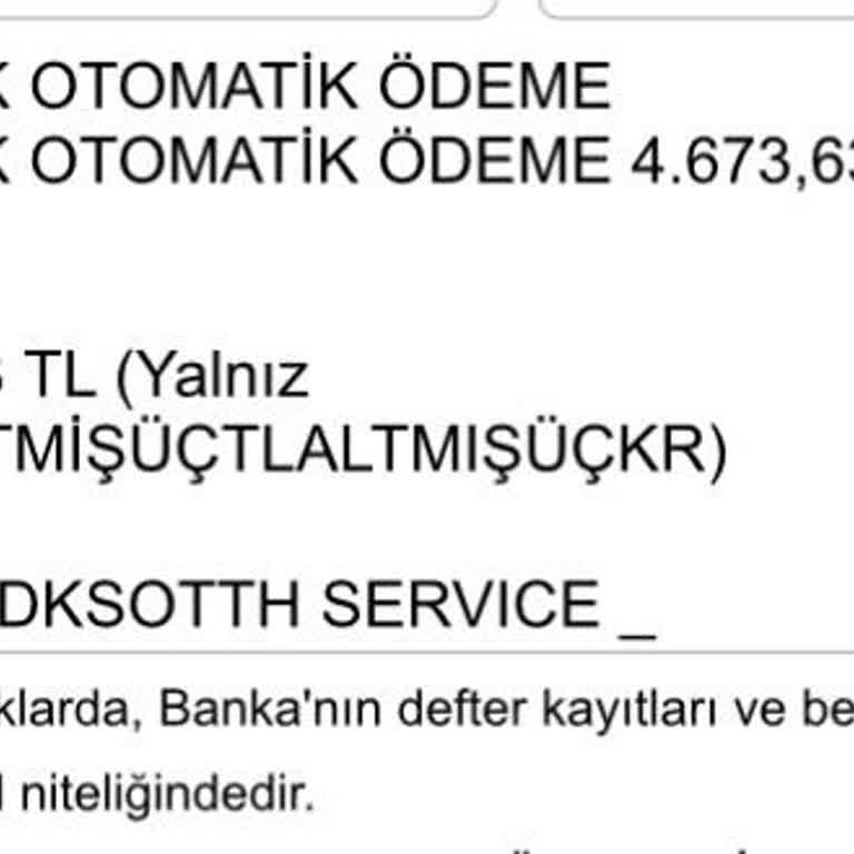 Hesabımızdan Yetkisiz Otomatik Ödeme Çekildi Ve 4.673,63 TL İadesi Talebi