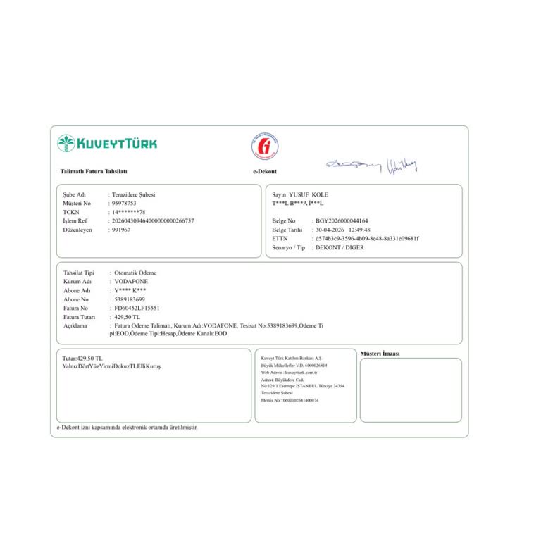 Vodafone Tarafından İznim Olmadan Uzatılan Taahhüt Ve Haksız Cayma Bedeli İadesi Talebi