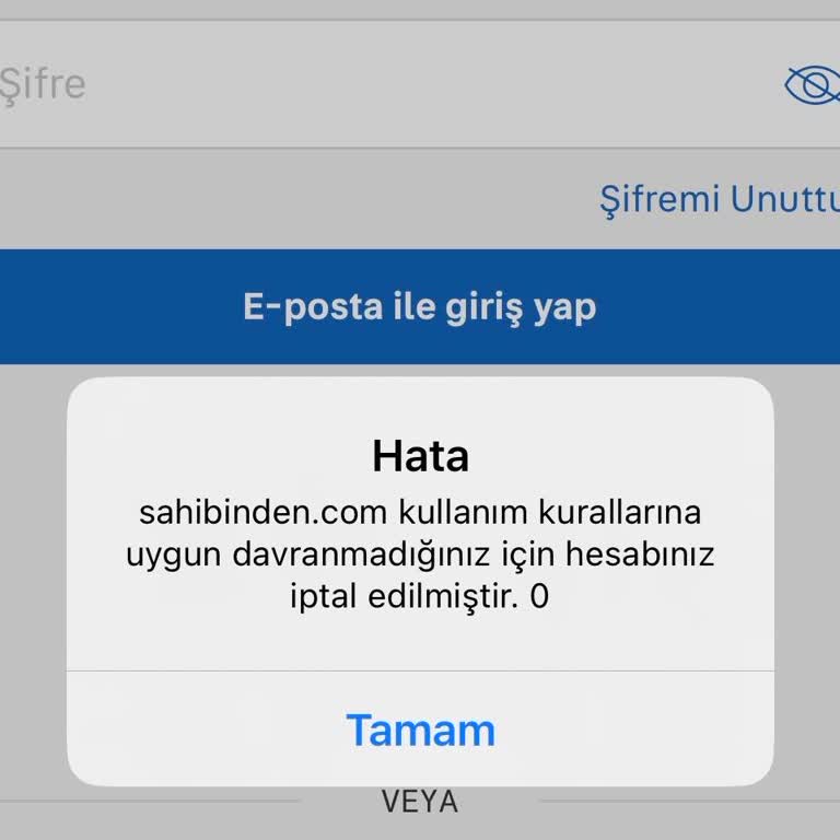 Sahibinden.com Hesabım Açıklama Olmadan Kapatıldı, İtiraz Hakkı Verilmedi