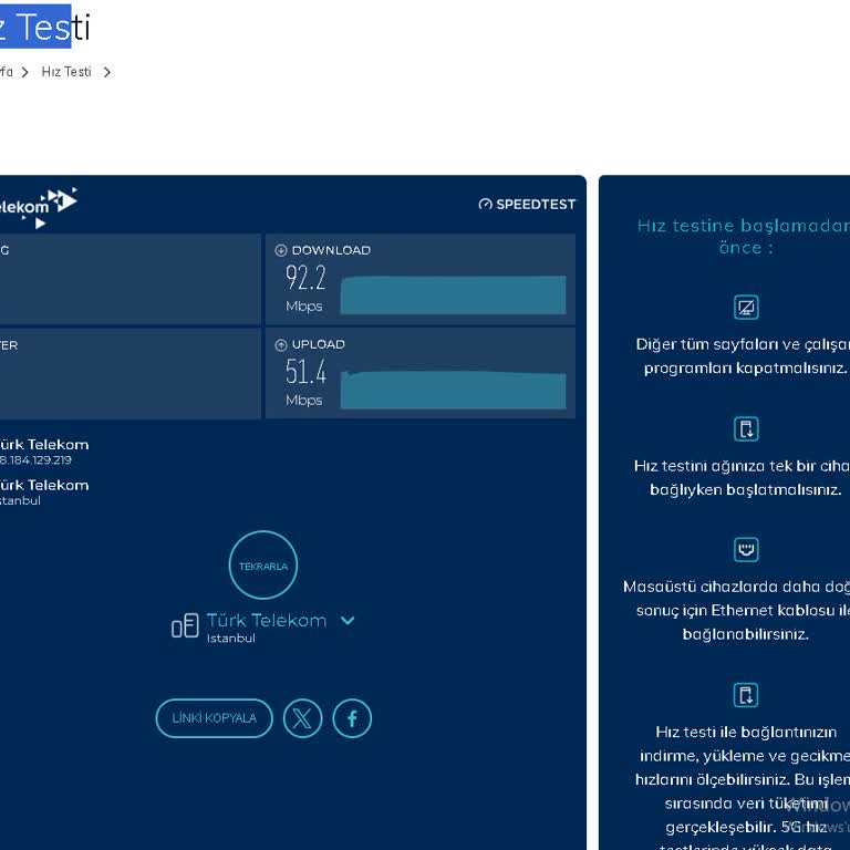 Türk Telekom'da İnternet Hızı Düşüşü Ve Yetersiz Müşteri Hizmeti