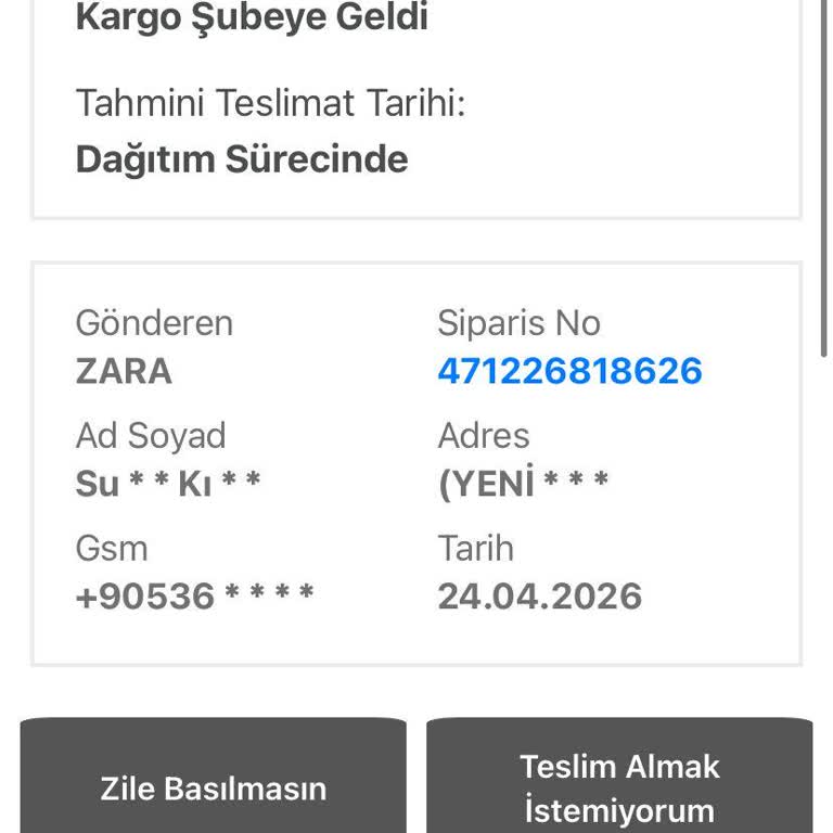 Zara’da Defolu Ürün Ve Kargo Gecikmesi İle Yaşanan Sorun