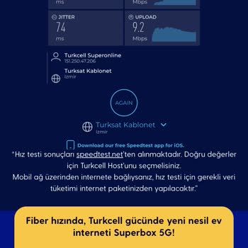 Superonline Söz Verdiği 1000 Mbps Hızı Sadece 30-80 Mbps Arasında Kalıyor
