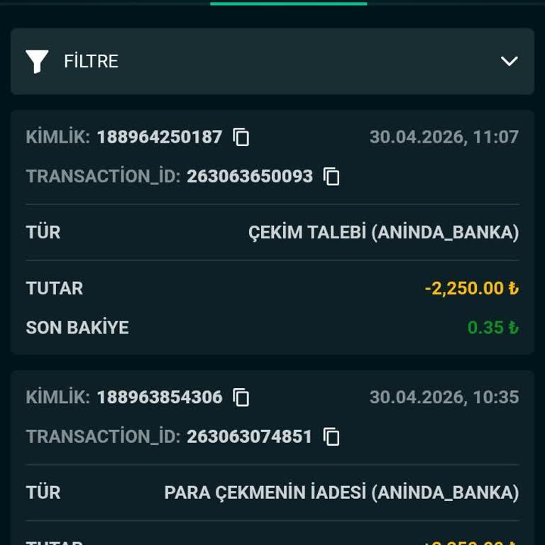 İbizabet Para Hesabıma Yansımadı