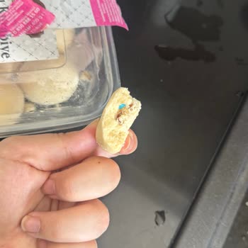 Şok Market Kurabiyesinde Mavi Plastik Parça Çıktı
