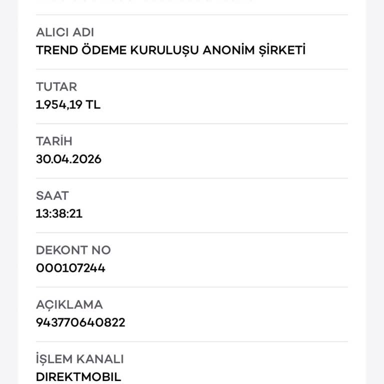 Midasbuy 1950 TL’lik UC Ödemesinin İadesi Ve Hesaba Yüklenmemesi