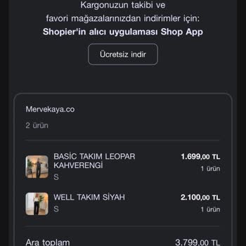 Basic Takım Leopar Kahverengi Ürünün Kargoya Verilmemesi Ve Acil Bilgi Talebi