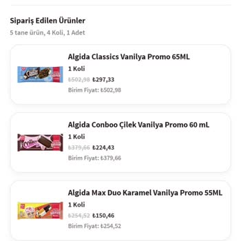 Algida Direkt’te Yanlış Gönderilen Promosyonlu Ürün Ve Cevapsız Müşteri Hizmeti