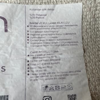 Makinede Yıkanabilir İbaresiyle Satılan Halının Kenarları Açıldı, Şirket Çözüm Sunmadı