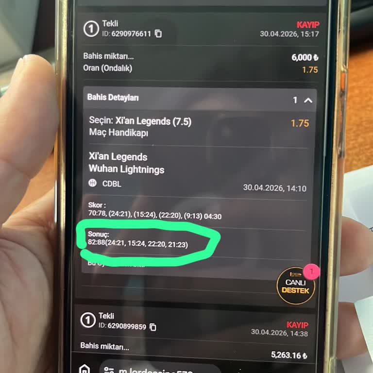 Lordcasino’da Yanlış Skorla 10.000 TL'lik Kazancım Kayıp Sayıldı