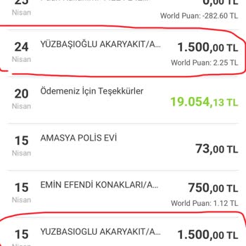 24 Nisan Akaryakıt İşleminin Kampanyada Görünmemesi Ve Puan Eksikliği