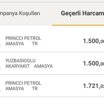 24 Nisan Akaryakıt İşleminin Kampanyada Görünmemesi Ve Puan Eksikliği
