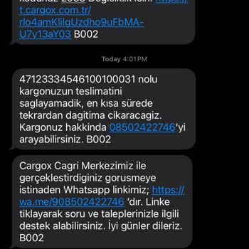 Cargox’un Sahte Arama Kayıtları Ve Yanıltıcı Teslimat Bildirimi