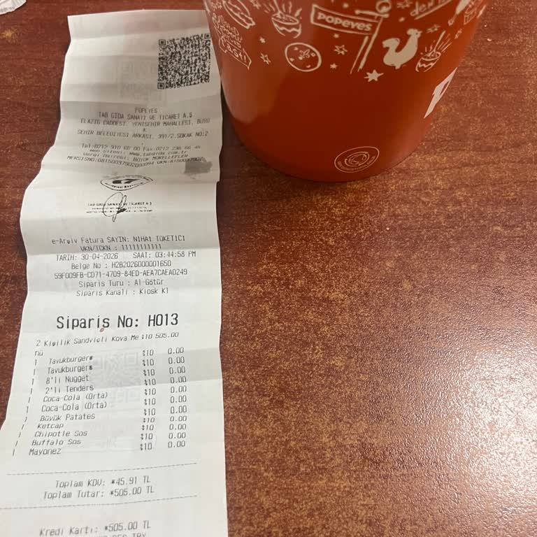Popeyes Şikayeti