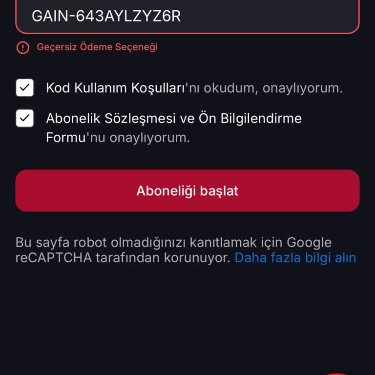Geçersiz Kupon Sebebiyle Üyelik Aktif Edilemiyor, Kornet Kullanım Noktaları Belirsiz