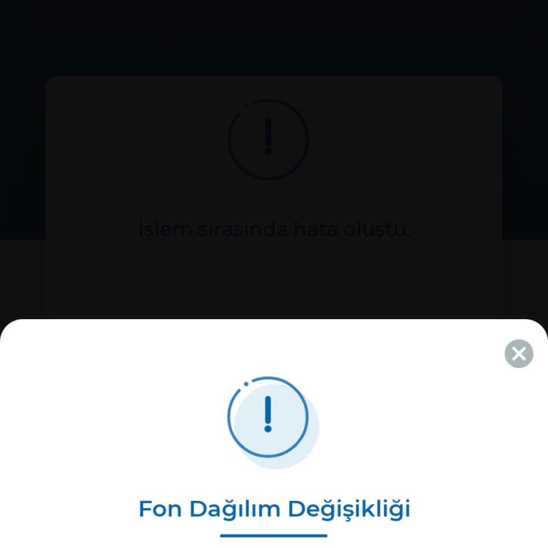 Teknik Sorun Nedeniyle Fon Değişikliği Yapılamadı Ve 7.000 TL Zararım
