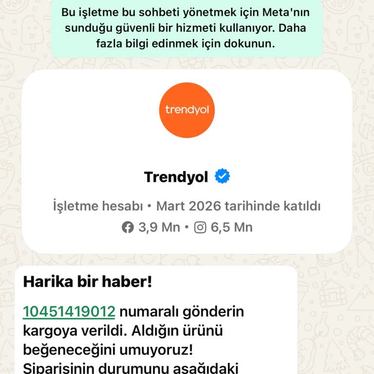 Trendyol İsimli Sahte WhatsApp Mesajı Ve Güvenlik Endişesi